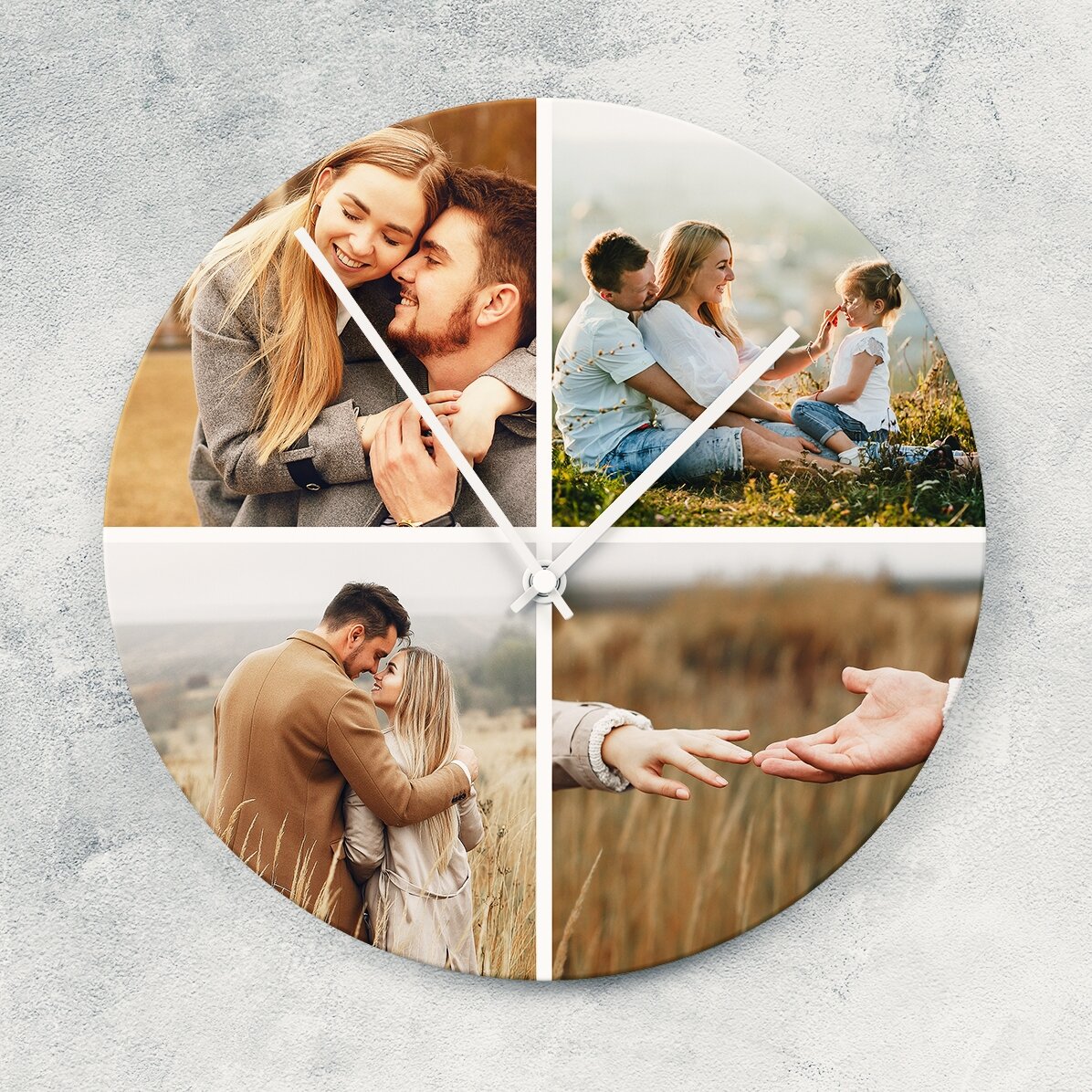 Gepersonaliseerd horloge met 4 foto