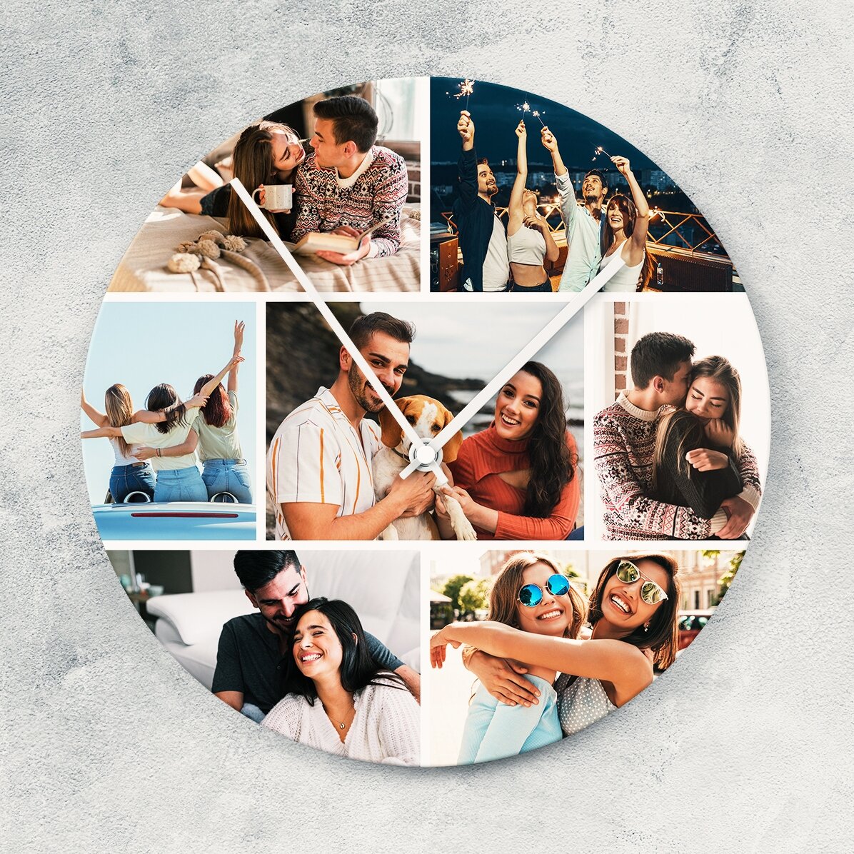 Gepersonaliseerd horloge met 7 foto’s
