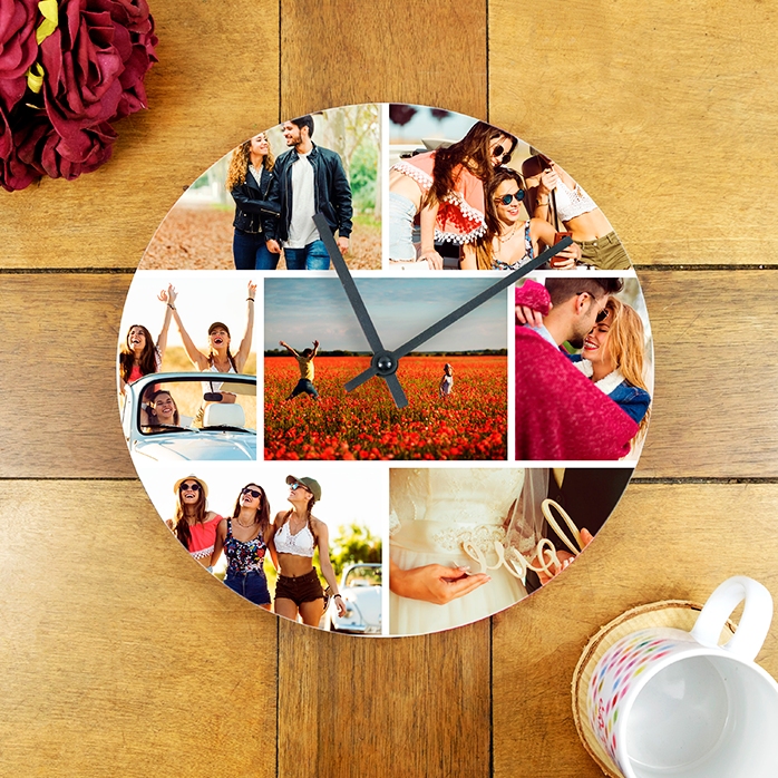 Gepersonaliseerd horloge met 7 foto’s
