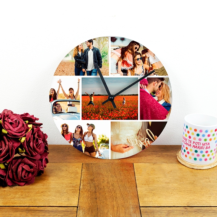 Gepersonaliseerd horloge met 7 foto’s