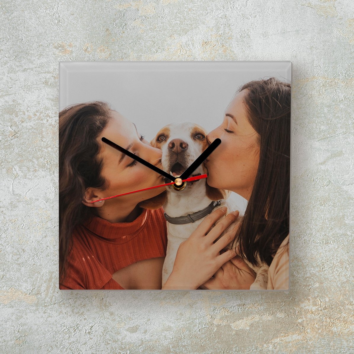 Gepersonaliseerd vierkant horloge met een foto