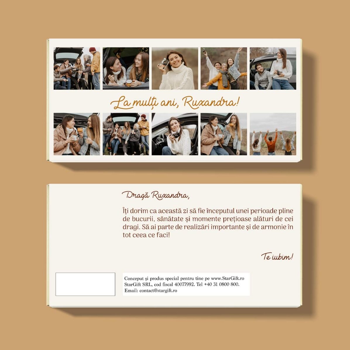 Gepersonaliseerde chocolade met 10 foto