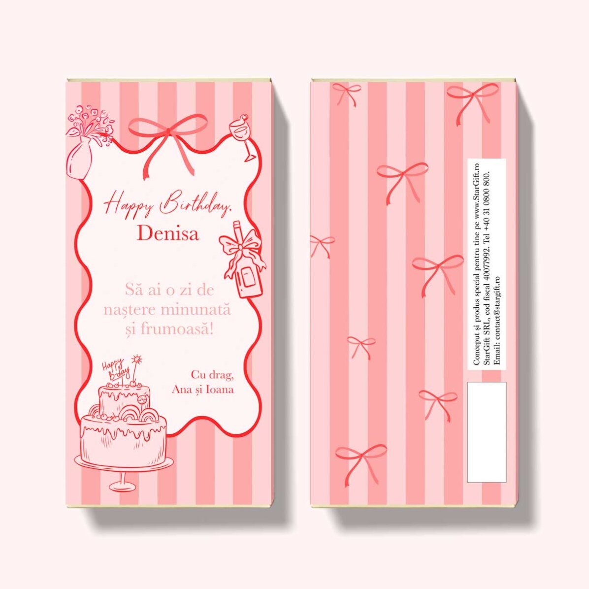 Chocolade met een persoonlijke boodschap – Happy Birthday!