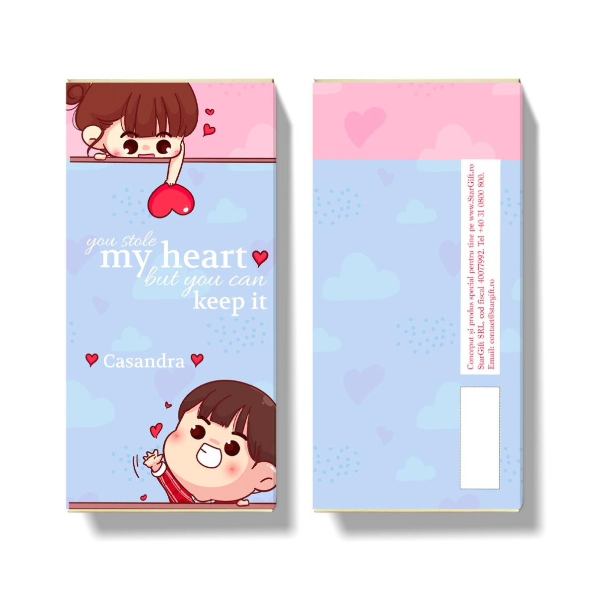 Chocolade met een persoonlijke boodschap - You stole my heart