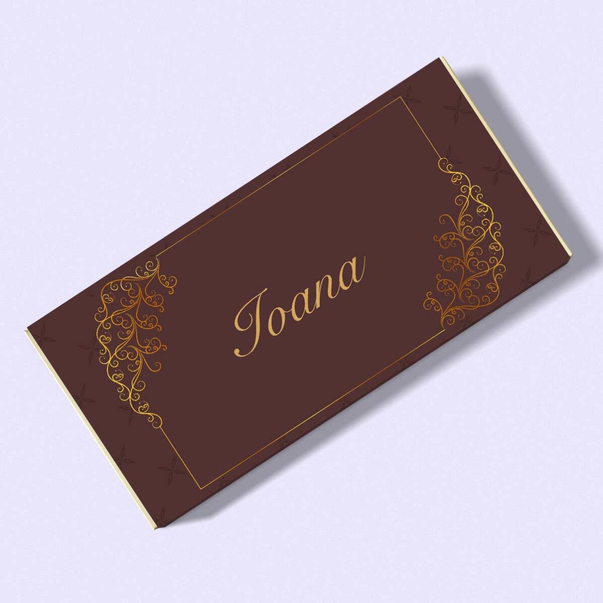 Personalised chocolate with name and message - Luxury