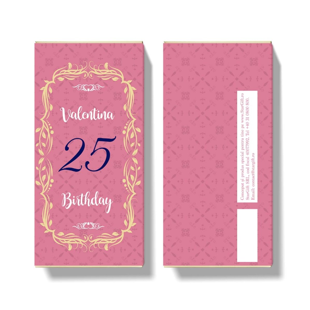 Personalised chocolate with text - Anniversary