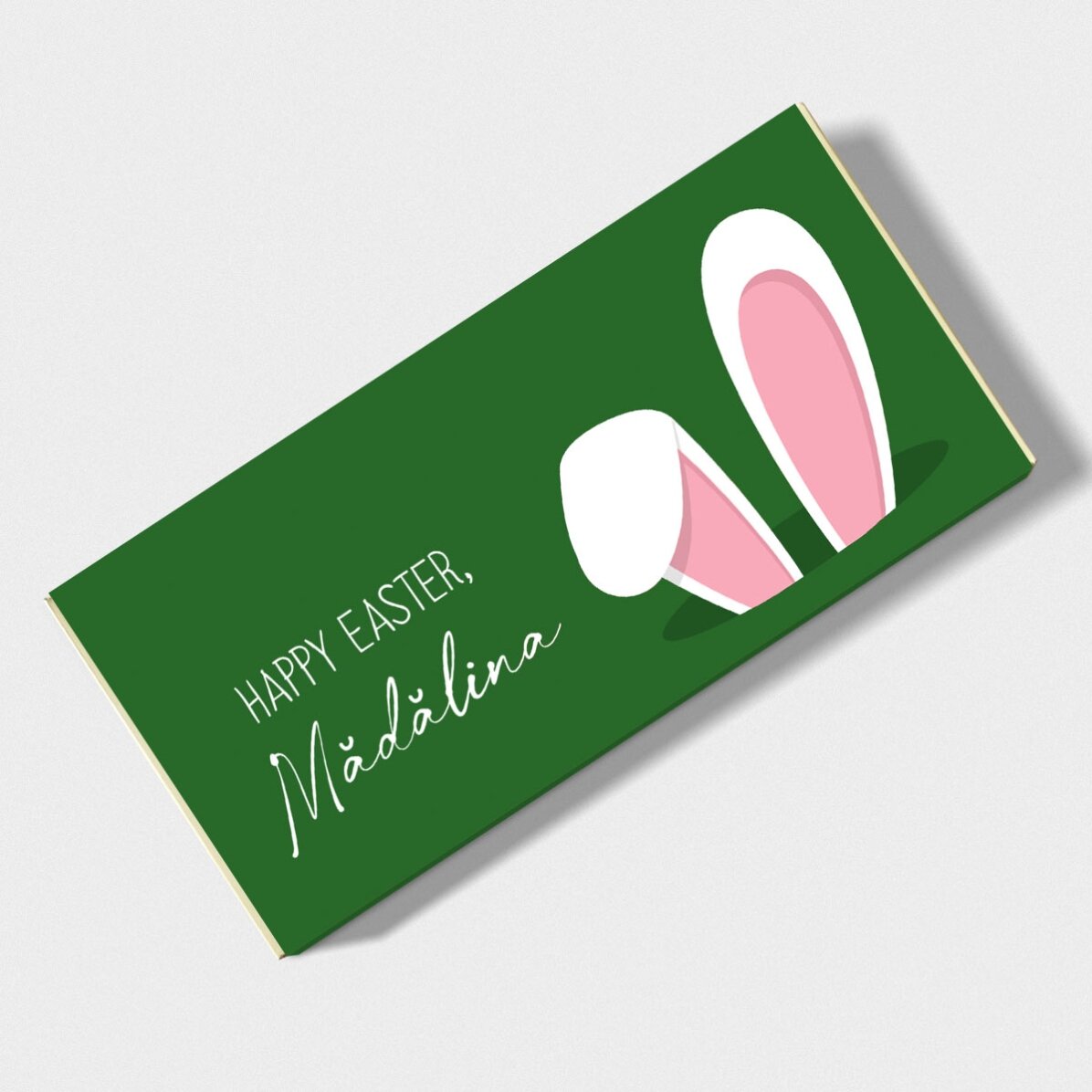 Chocolade met gepersonaliseerde tekst - Bunny