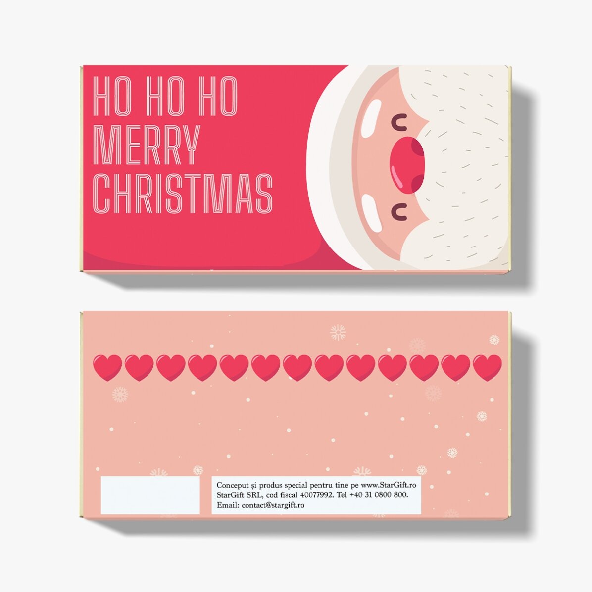 Chocolade met gepersonaliseerde tekst voor Kerstmis - Ho Ho Ho