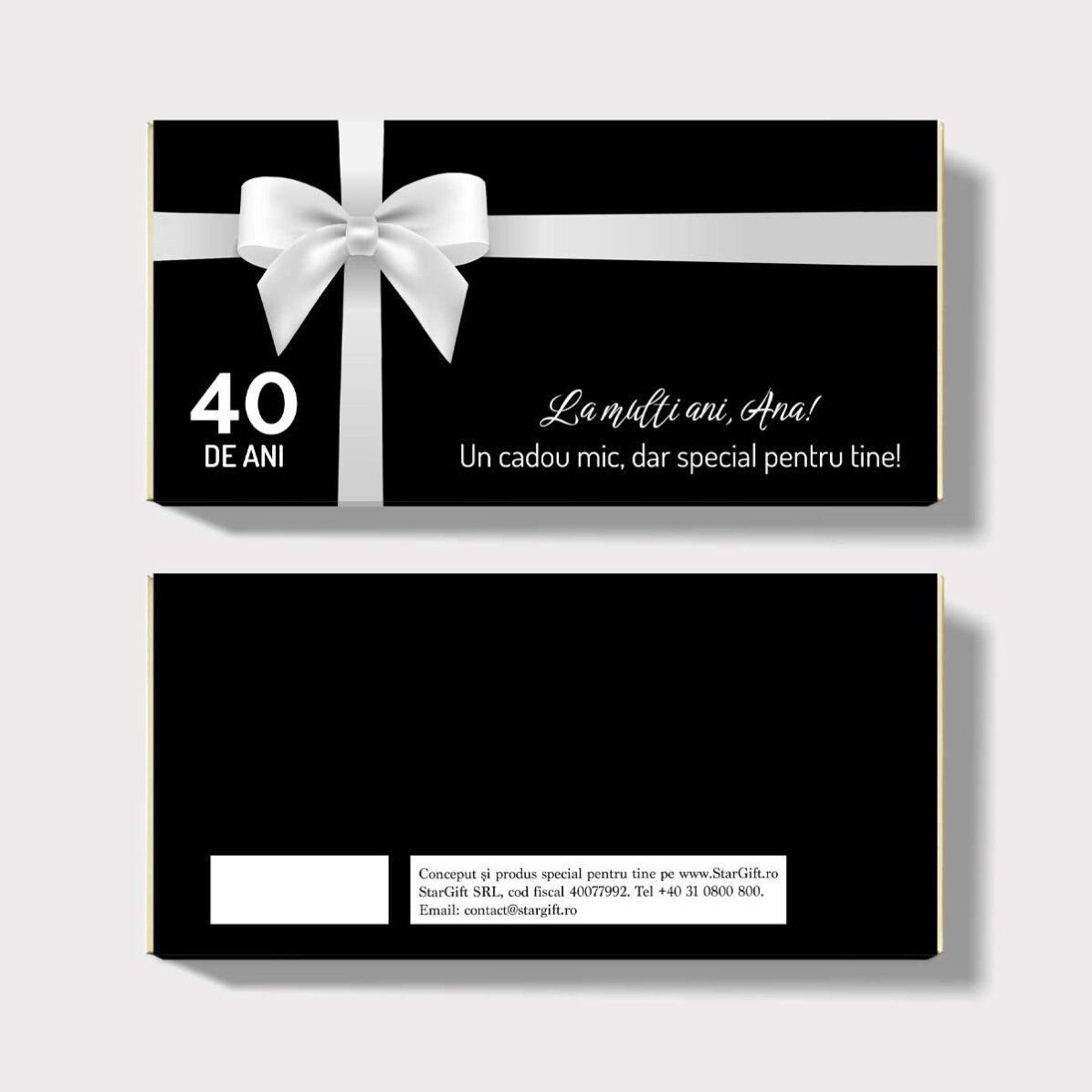 Chocolade met gepersonaliseerde tekst voor een verjaardag - Special for you