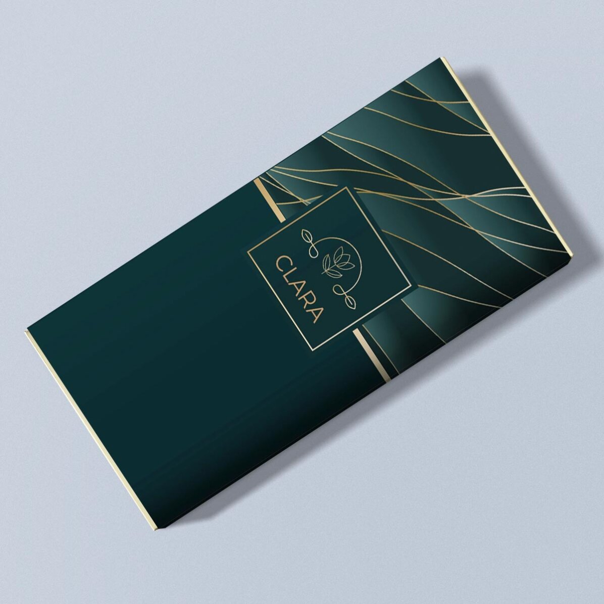 Chocolade met gepersonaliseerde tekst en boodschap - Gouden accenten