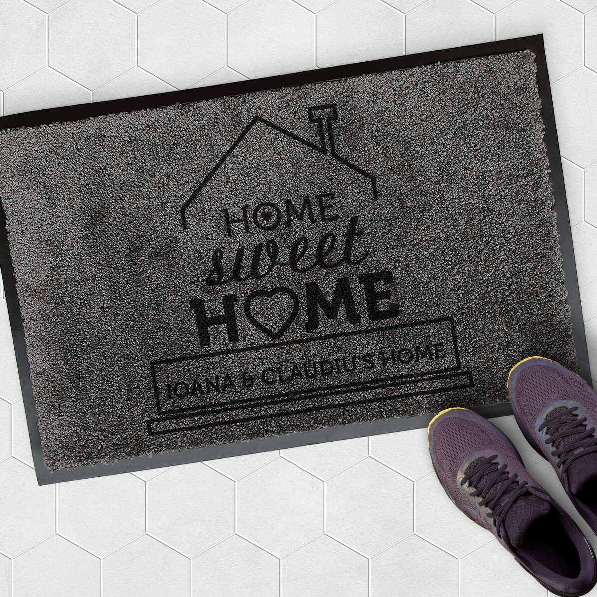 Op maat gemaakte vloerkleed voor binnen - Home Sweet Home