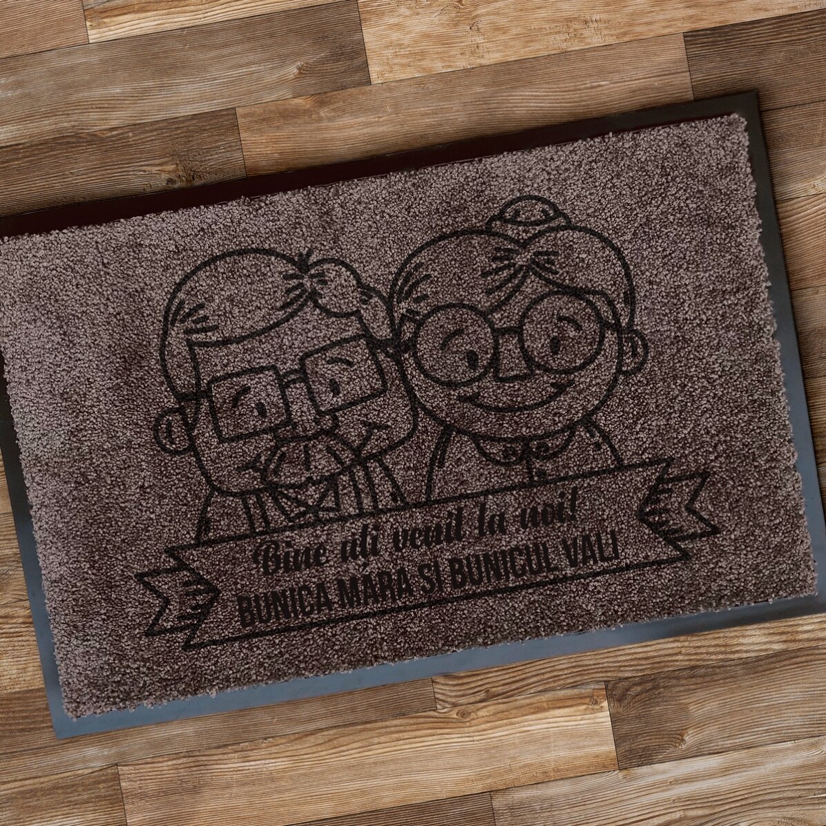 Indoor entrance mat for grandparents