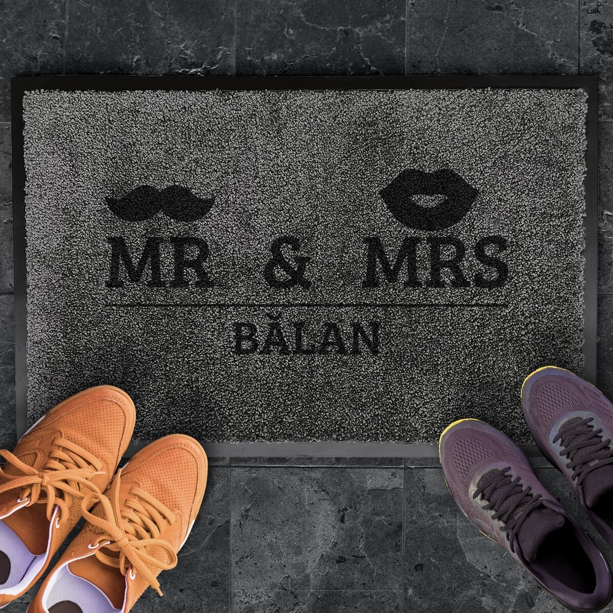 Op maat gemaakte vloerkleed voor binnen - Mr & Mrs