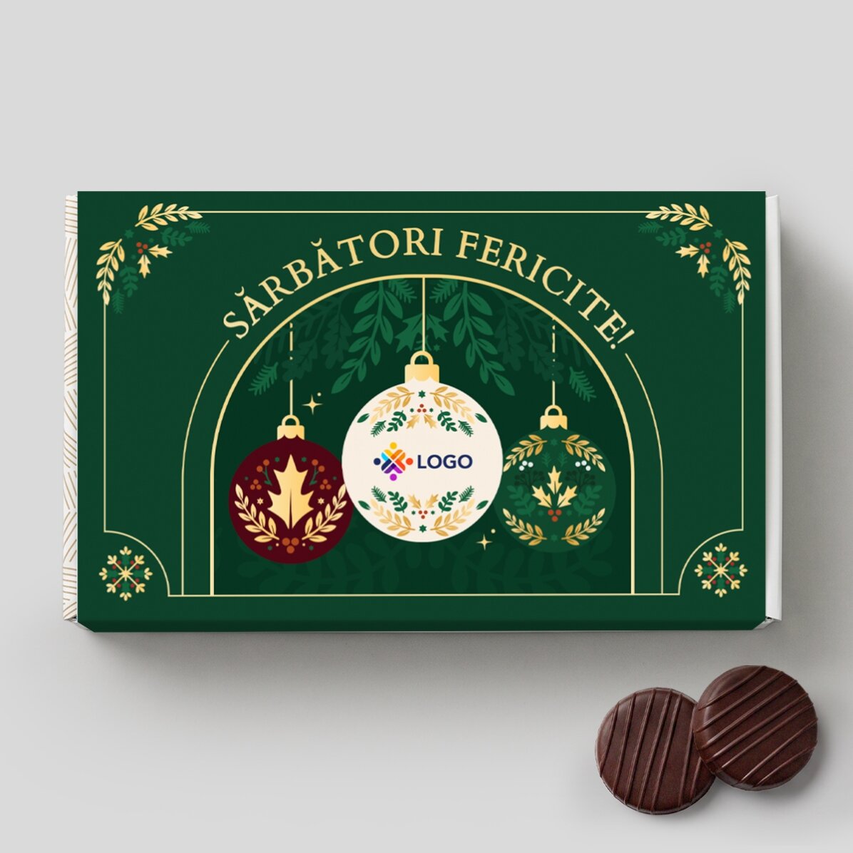 Geschenkdoos – Kersteditie met producten die zijn gepersonaliseerd met een logo en een boodschap