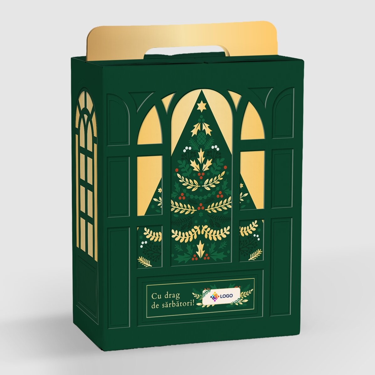 Geschenkdoos – Kersteditie met producten die zijn gepersonaliseerd met een logo en een boodschap