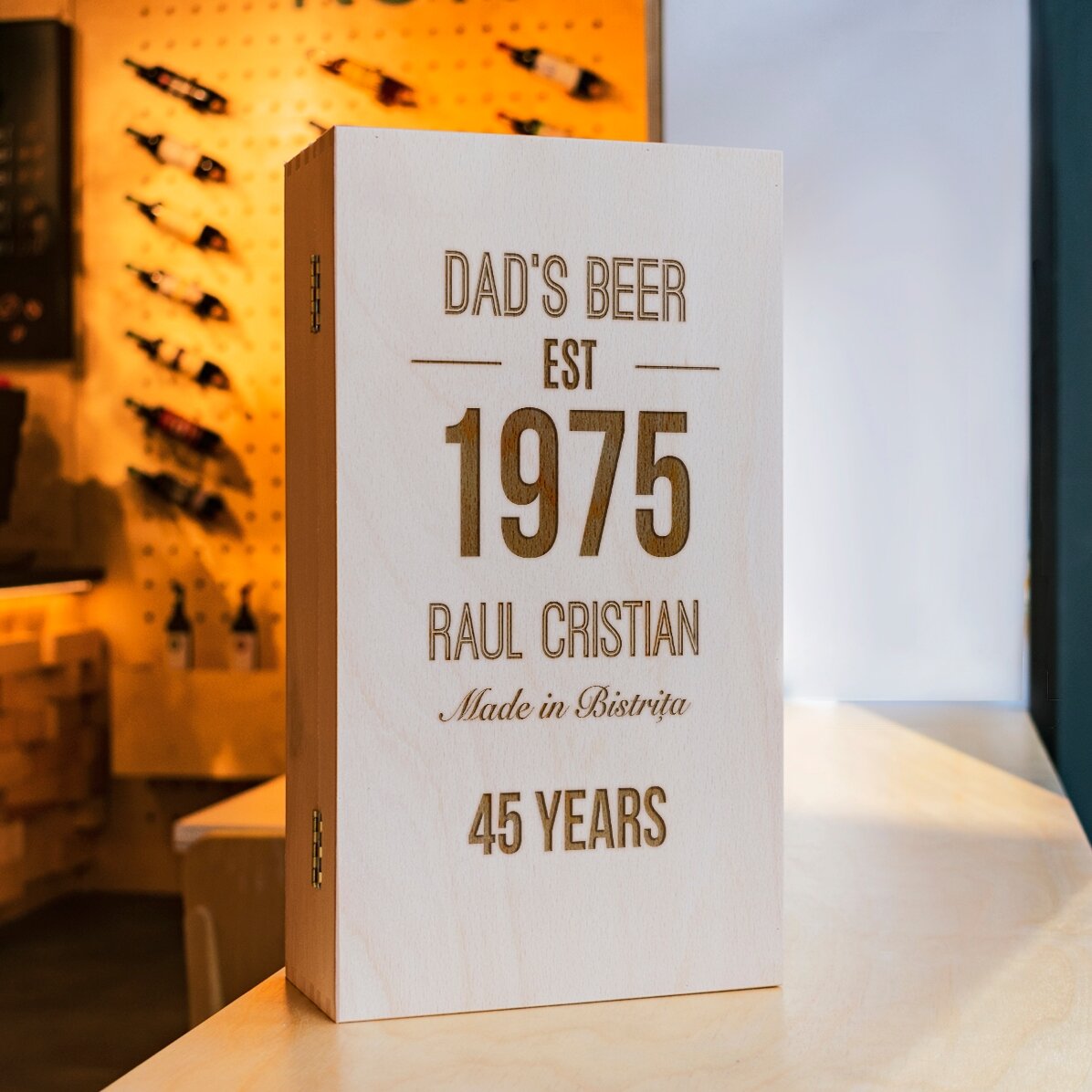 Gepersonaliseerde bierdoos voor drie flessen - Made in...