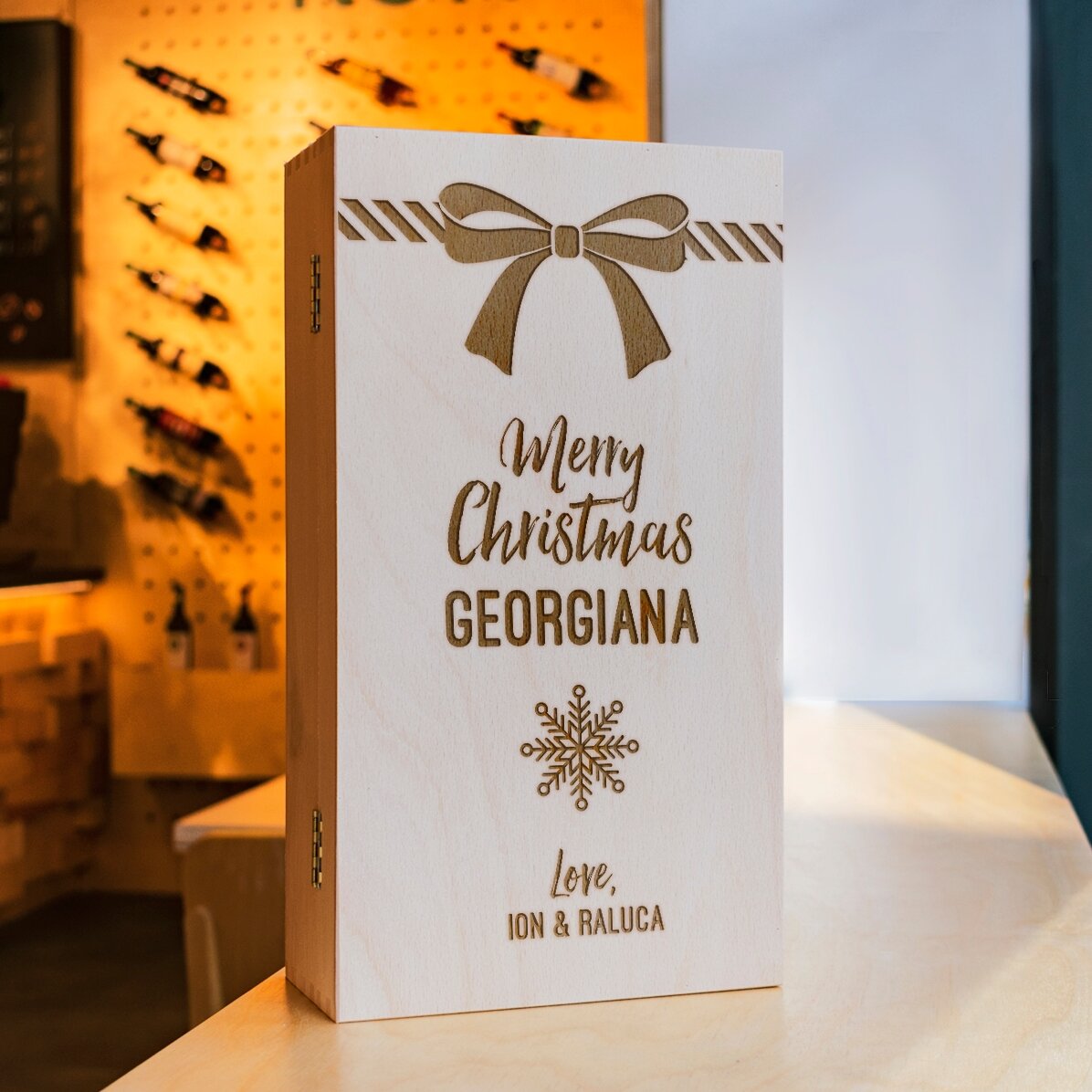 Gepersonaliseerd bierkratje voor drie flesjes - Cadeau