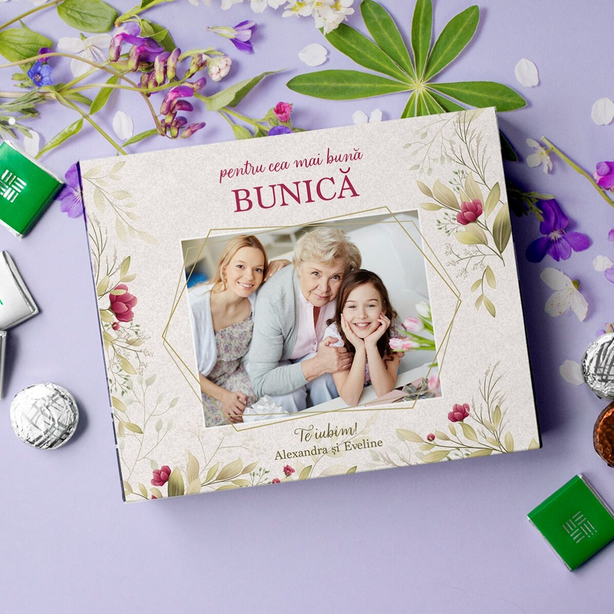 Gepersonaliseerde bonbonnière met foto en boodschap - De beste