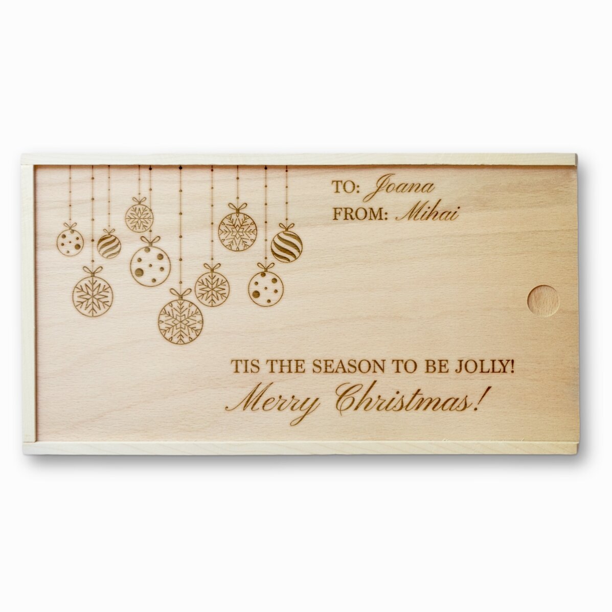 Gepersonaliseerde houten geschenkdoos - To me, from you