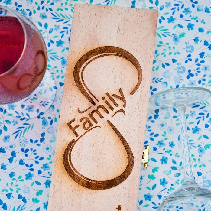 Gepersonaliseerde wijnkist - Infinite Family