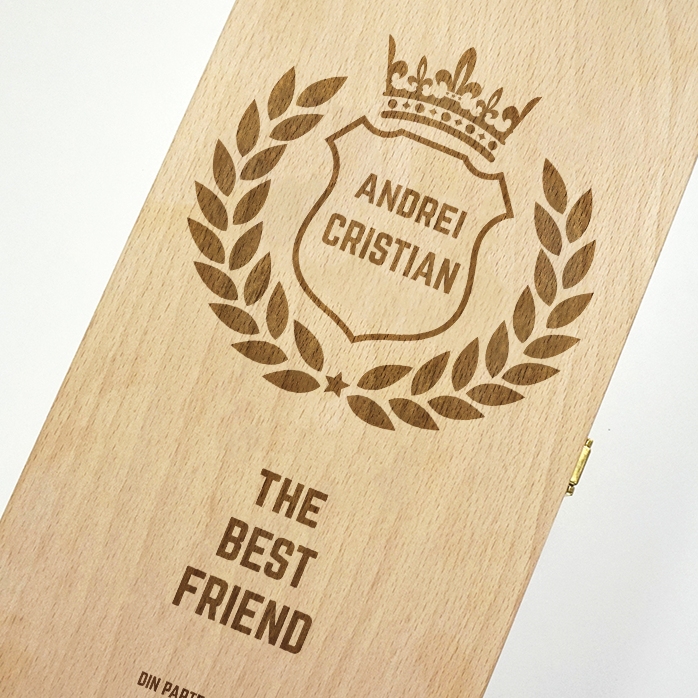 Personalised wine box for two bottles - The Best