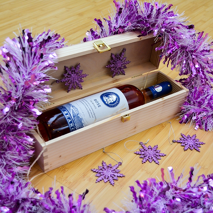 Personalised wine box - Happy Holidays
