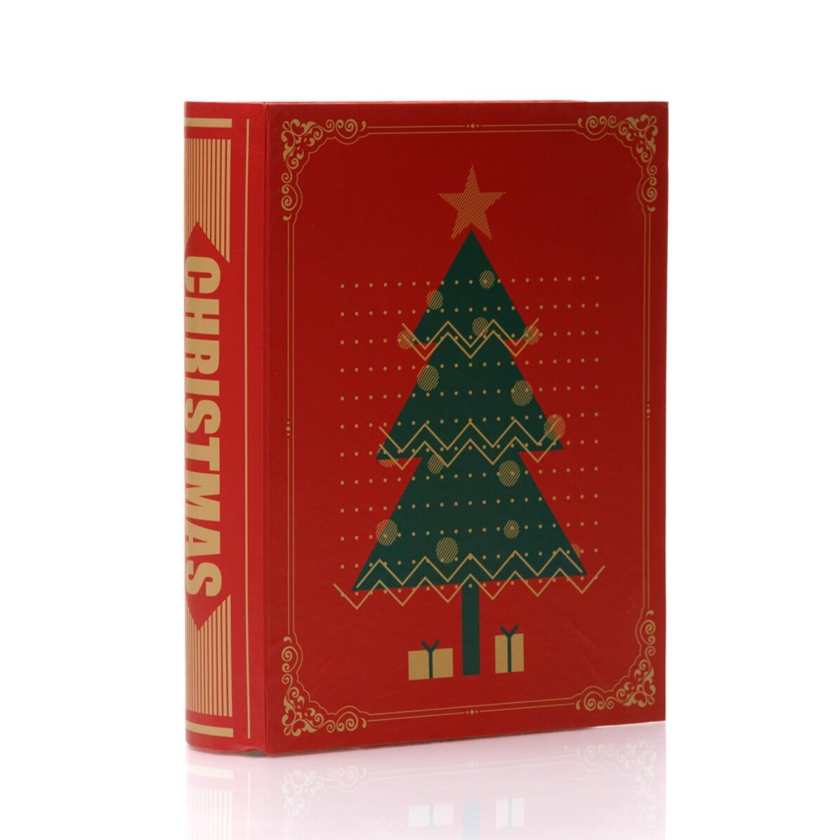 Kerstcadeaudoos – dennenboom-model