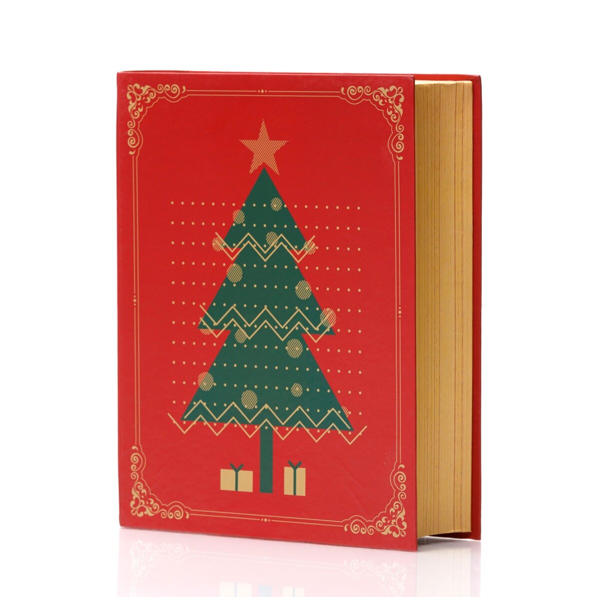 Kerstcadeaudoos – dennenboom-model