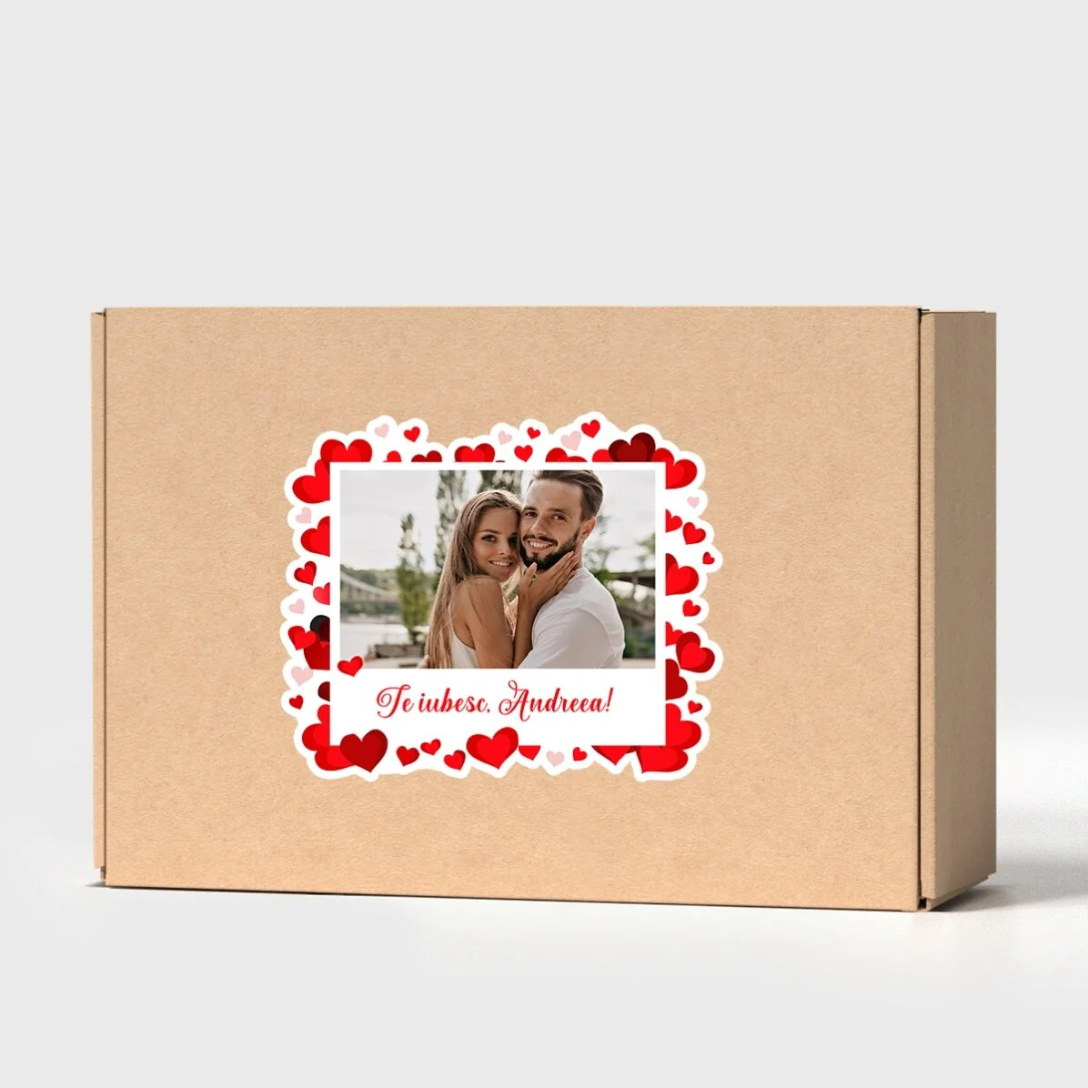 Gepersonaliseerde kraftdozen met sticker