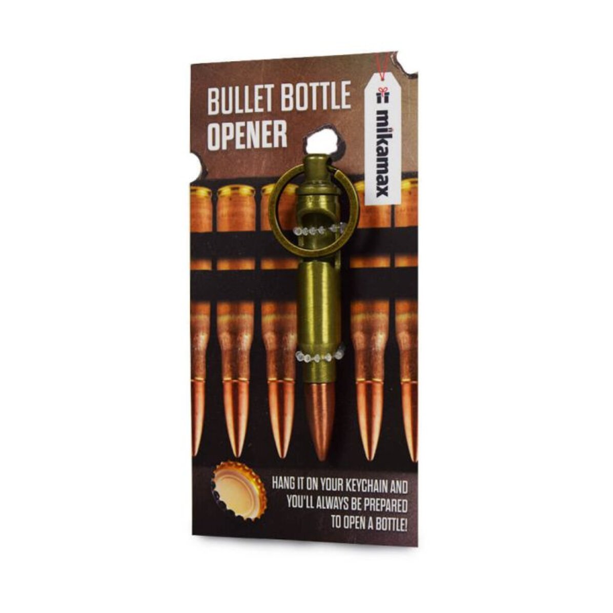Bullet-shaped beer opener
