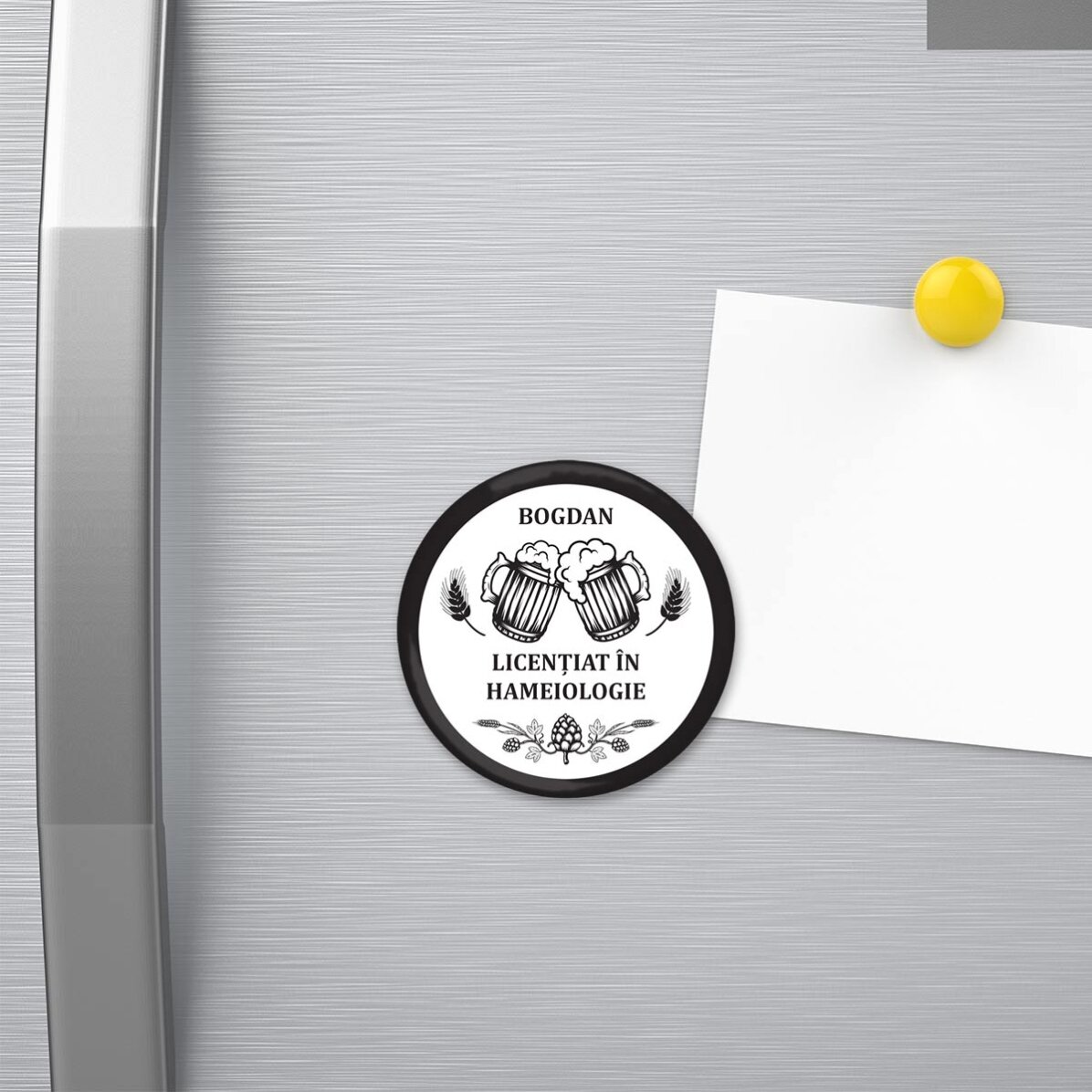 Flesopener met magneet, gepersonaliseerd met een boodschap - Bier