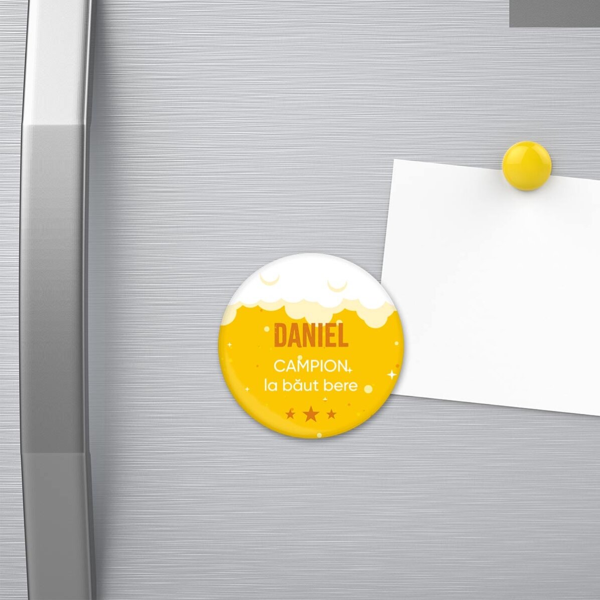 Flesopener met magneet, gepersonaliseerd met tekst - Campion