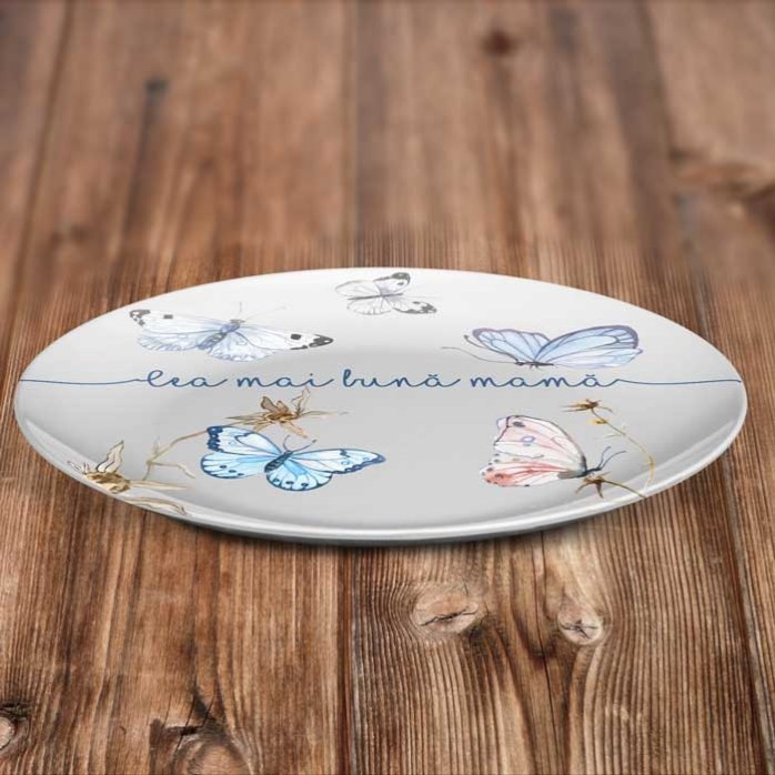 Gepersonaliseerd bord met tekst - Vlinders