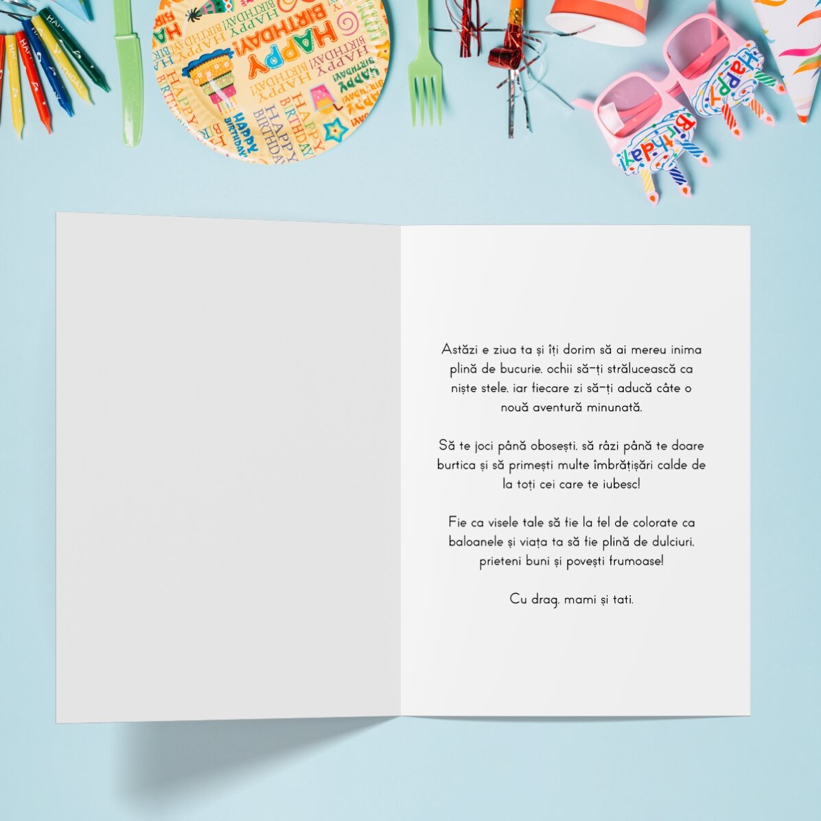 Gepersonaliseerde wenskaart met tekst - Emoji