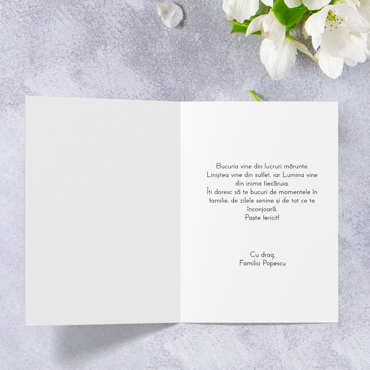 Personalised card with text and photo - Happy Easter Day