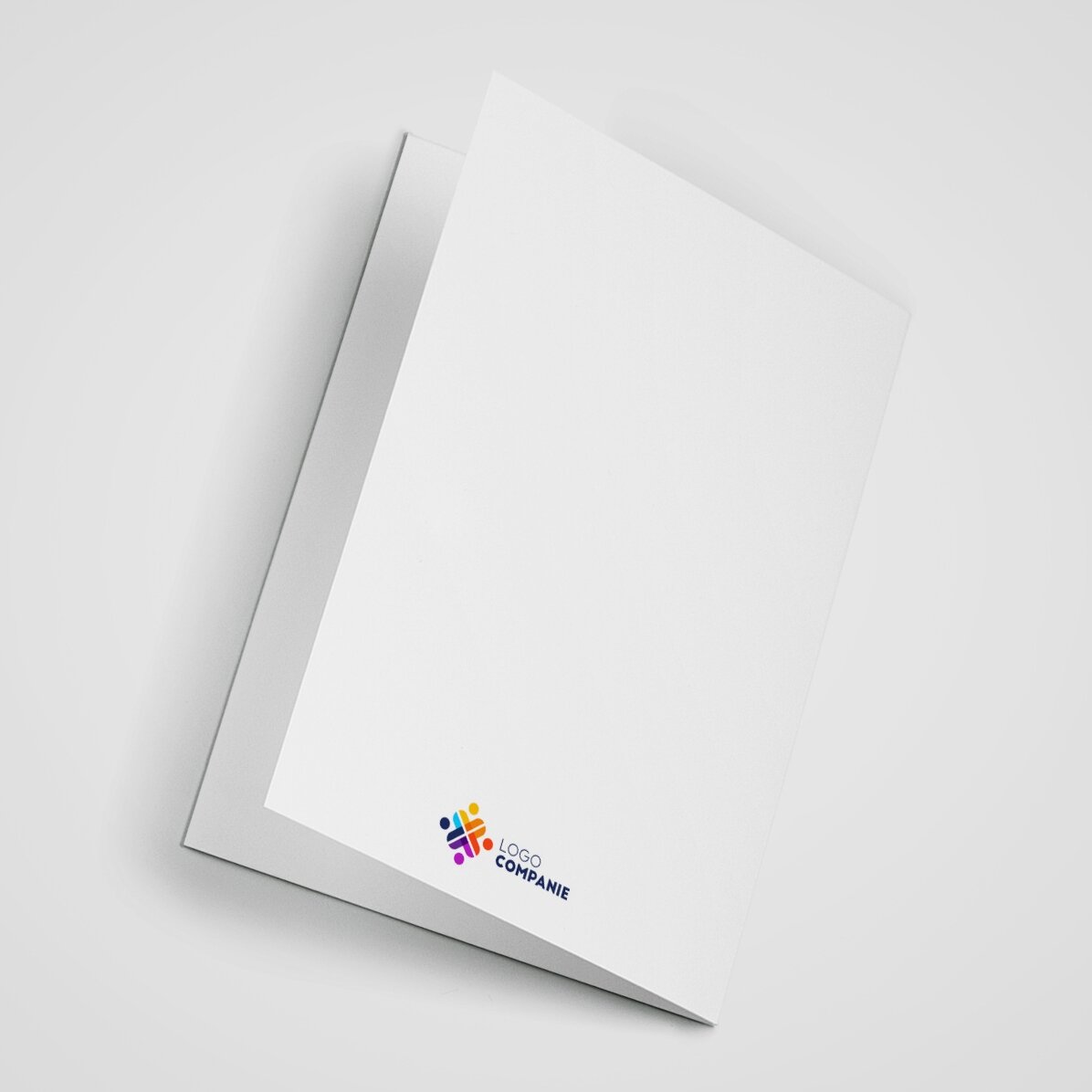 Personalised card with text and logo on the back - The Magic of Christmas