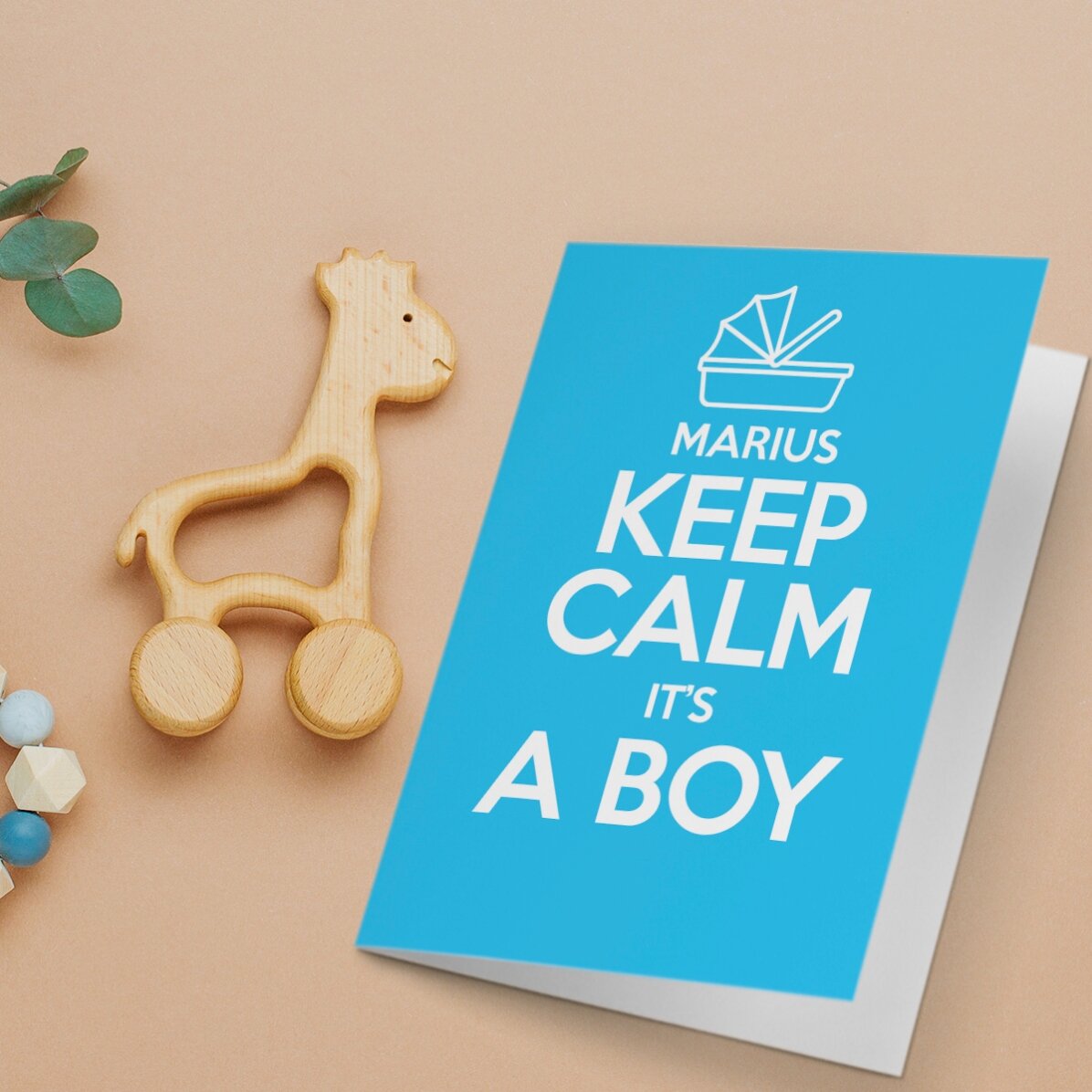 Gepersonaliseerde wenskaart - KEEP CALM IT