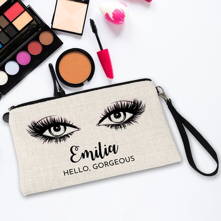 Personalised cosmetics bag with name - Hello gorgeous