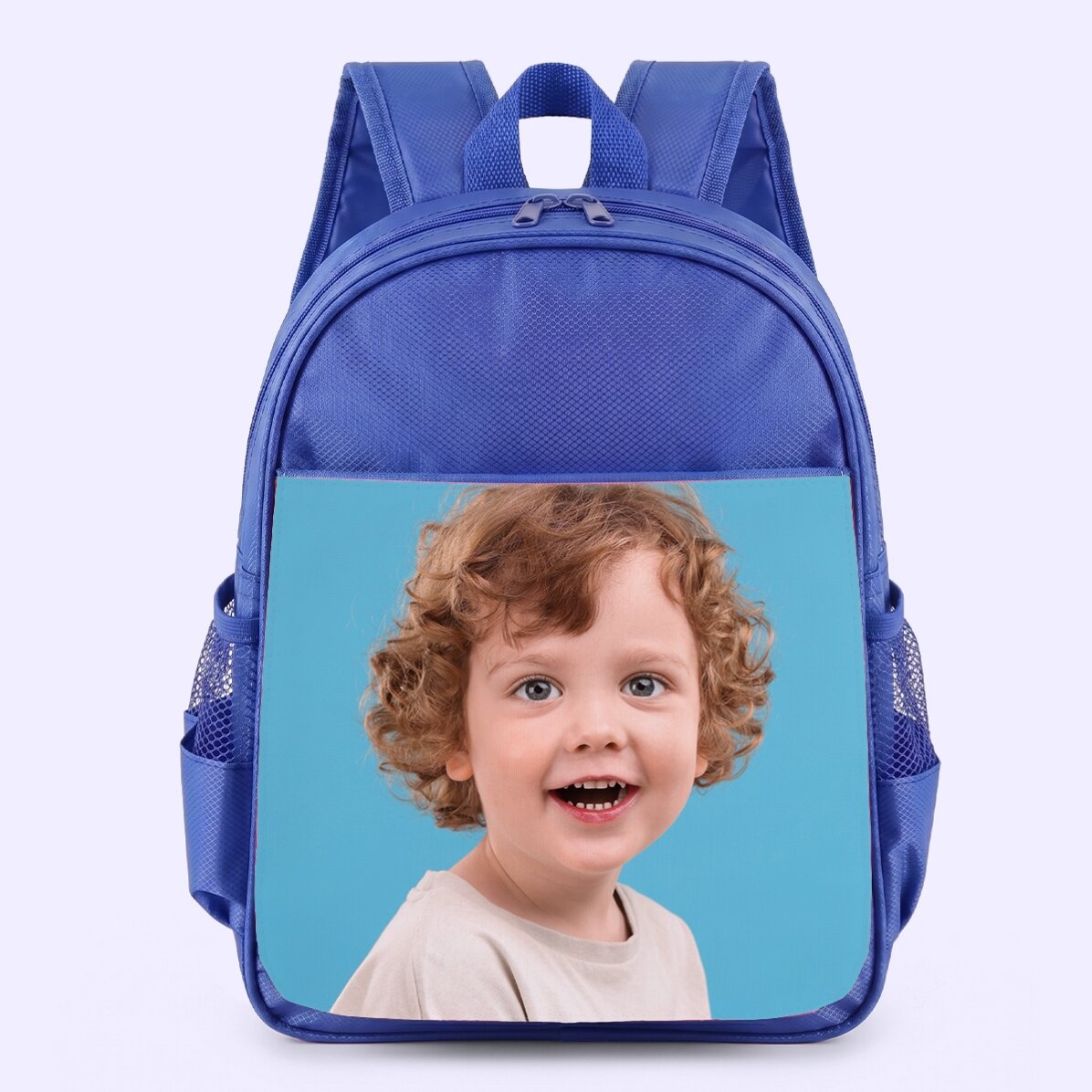 Schooltas met een foto erop
