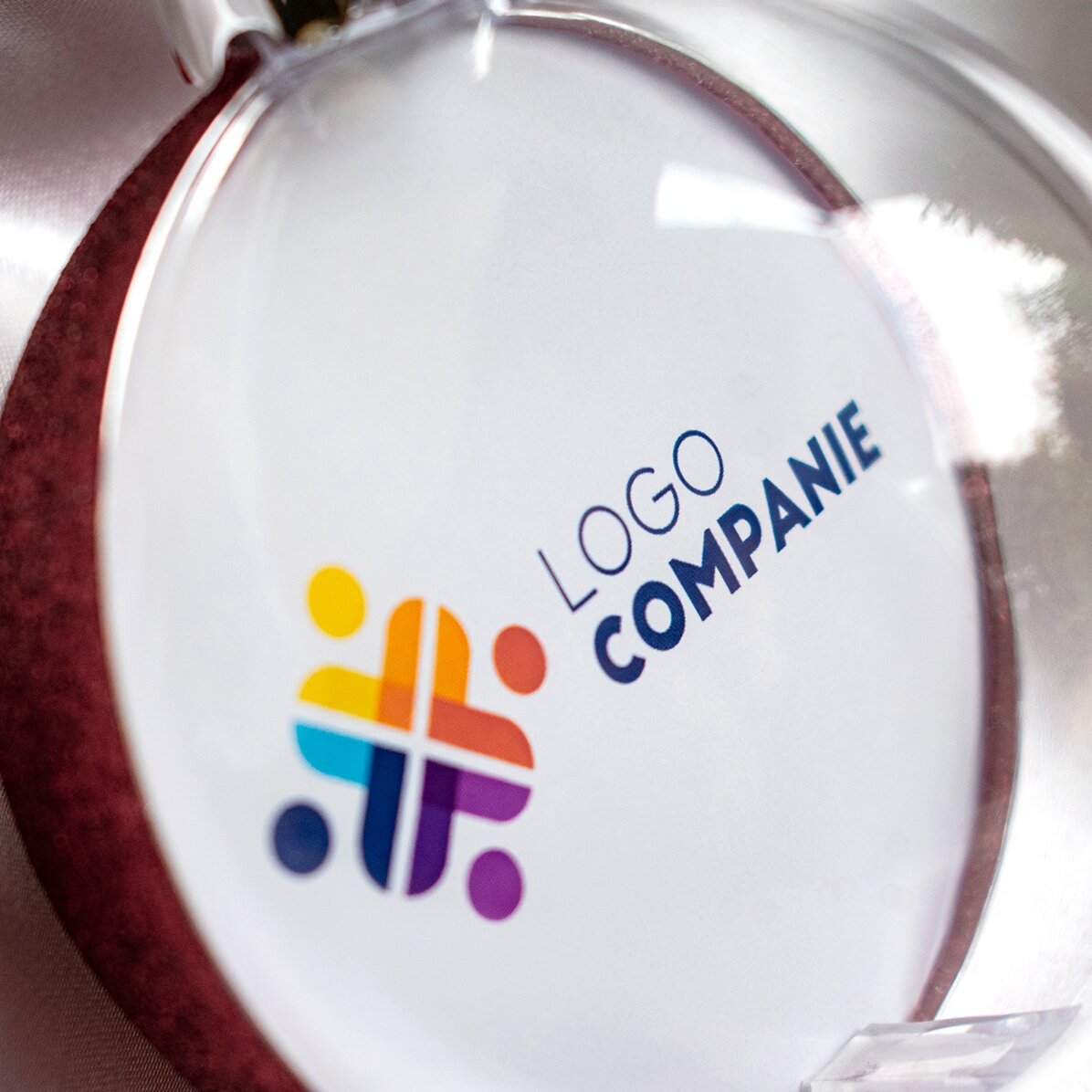 Personalised globe with logo
