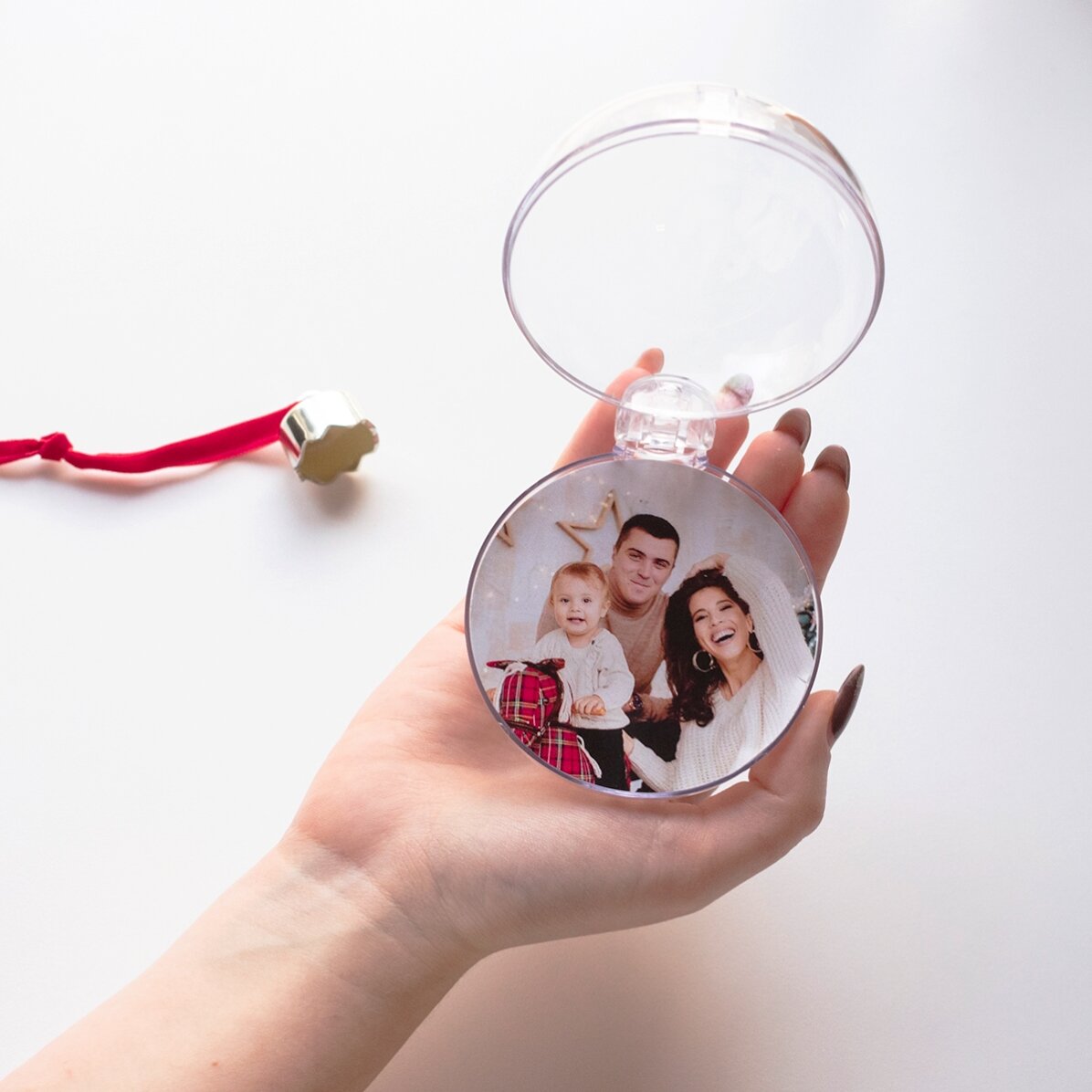 Personalised globe with photo and text - Braduti