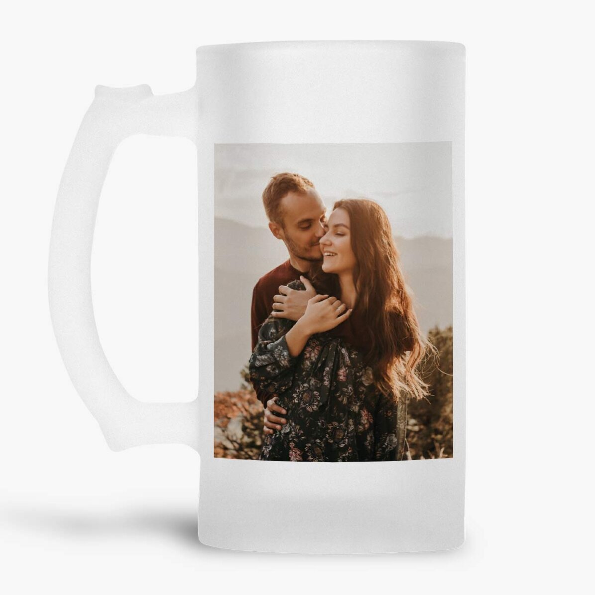Gepersonaliseerde bierpul met 2 foto