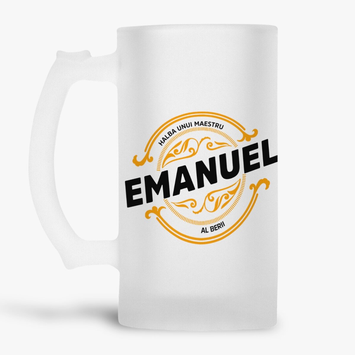 Beer mug personalised with your name