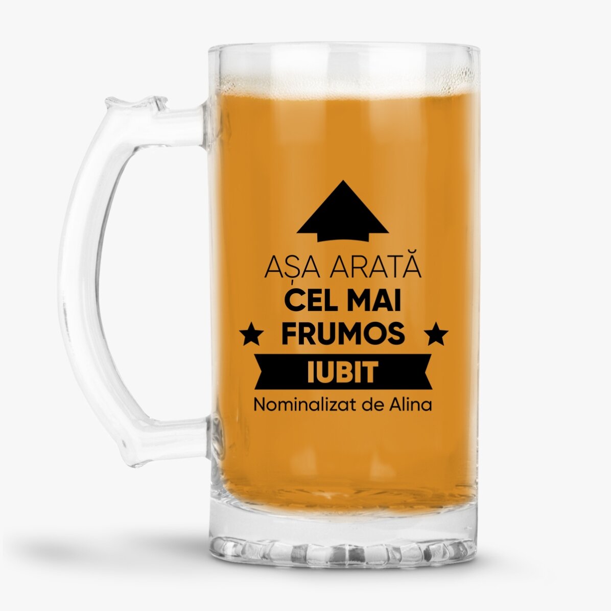 Gepersonaliseerde bierpul met tekst - Zo ziet hij eruit