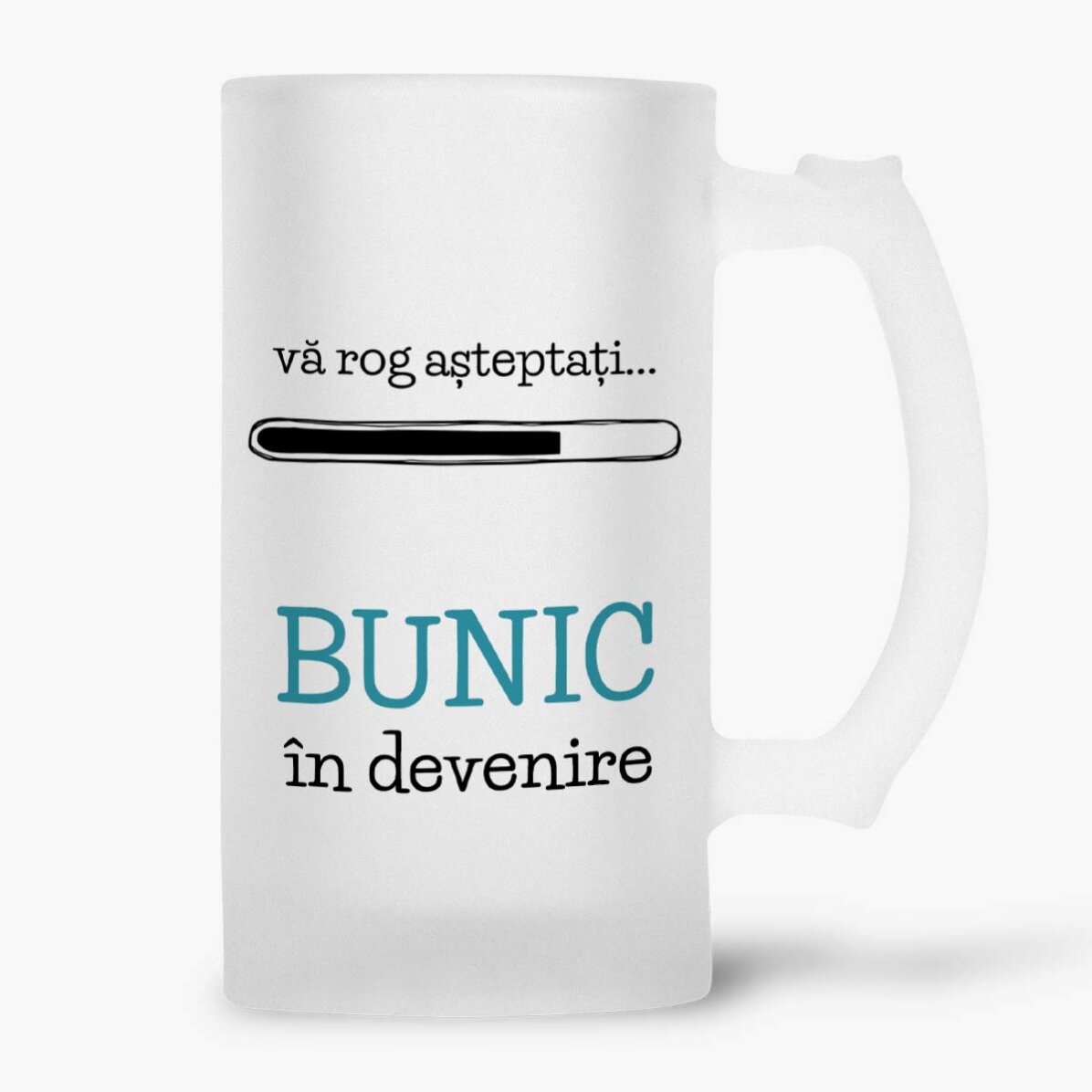Personalised beer mug with text - Grandfather-to-be