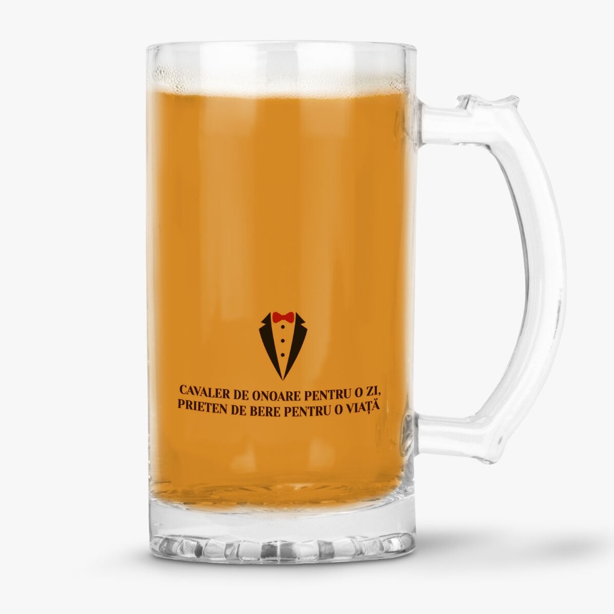 Gepersonaliseerde bierpul met tekst - Ridder