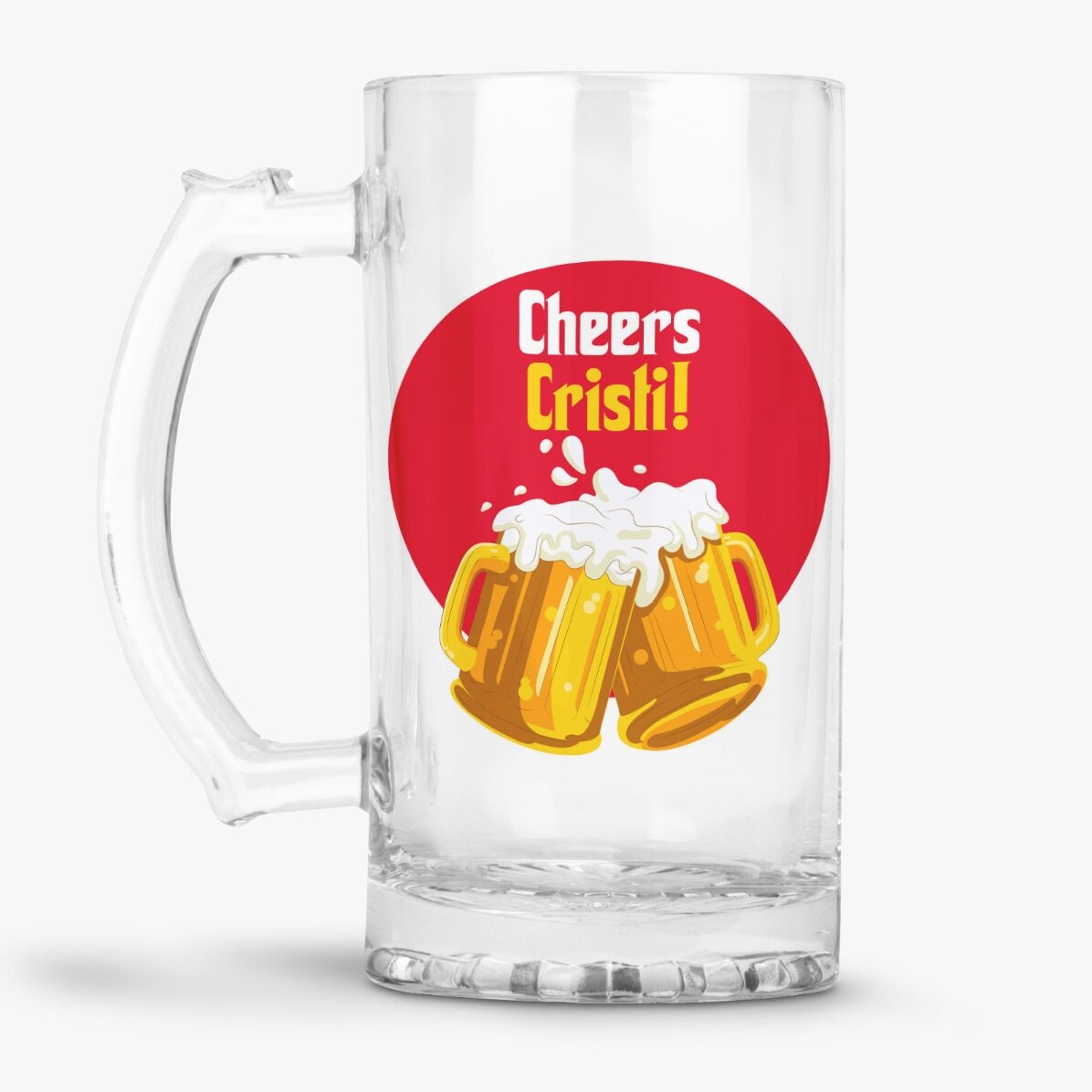 Gepersonaliseerde bierpul met tekst - Proost!