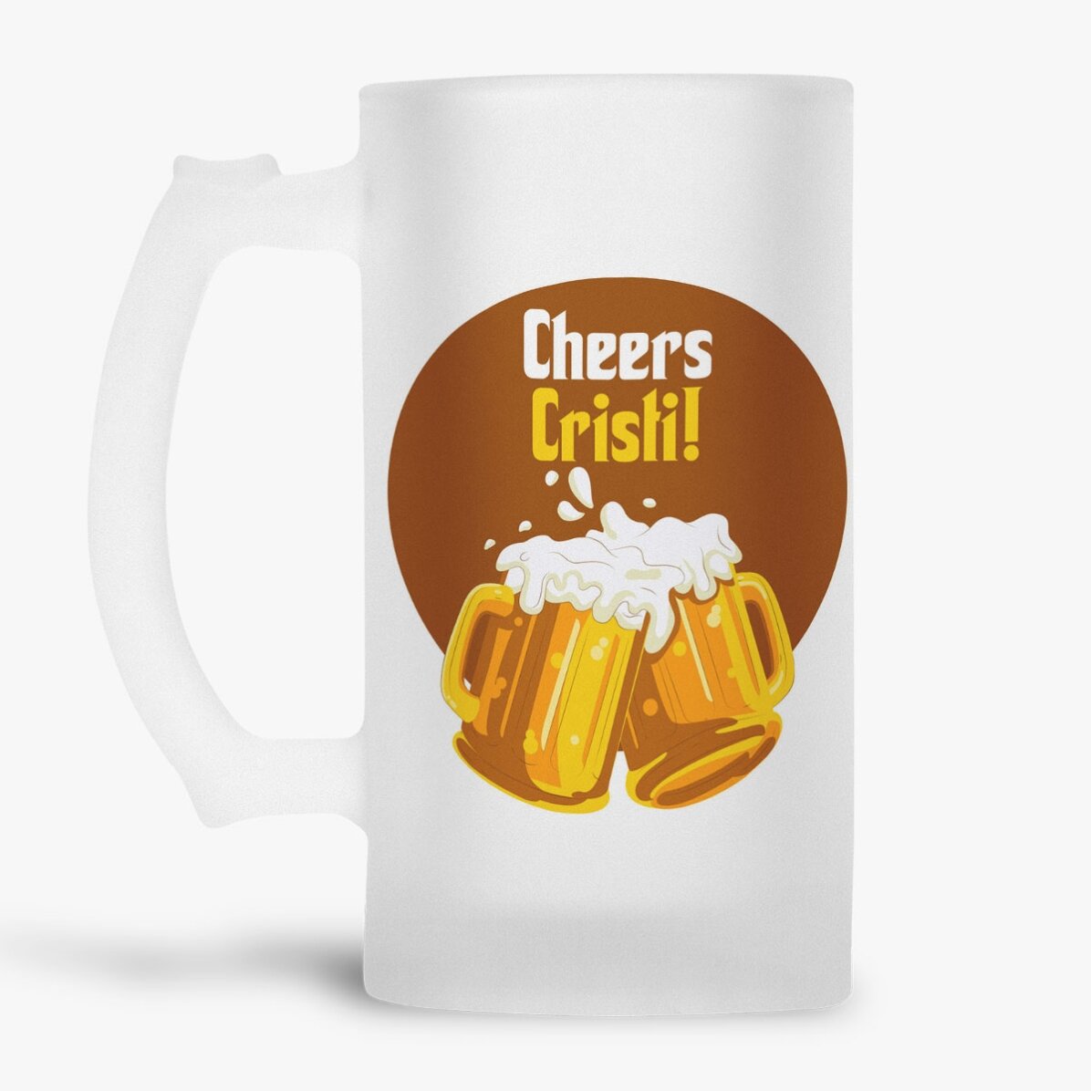 Gepersonaliseerde bierpul met tekst - Proost!