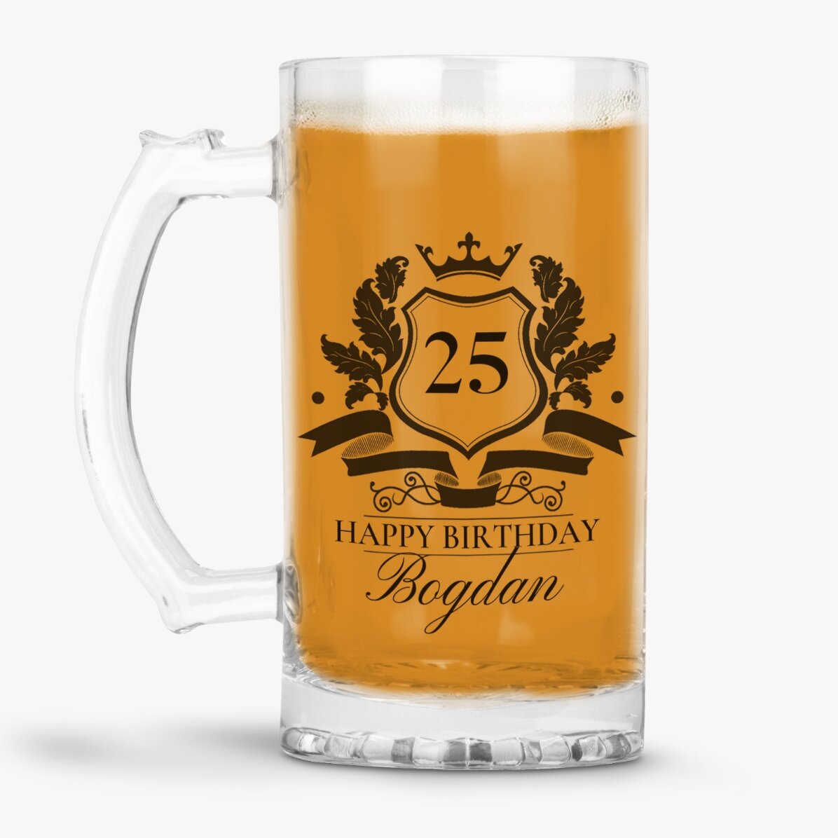 Gepersonaliseerde bierpul met tekst - Royalty