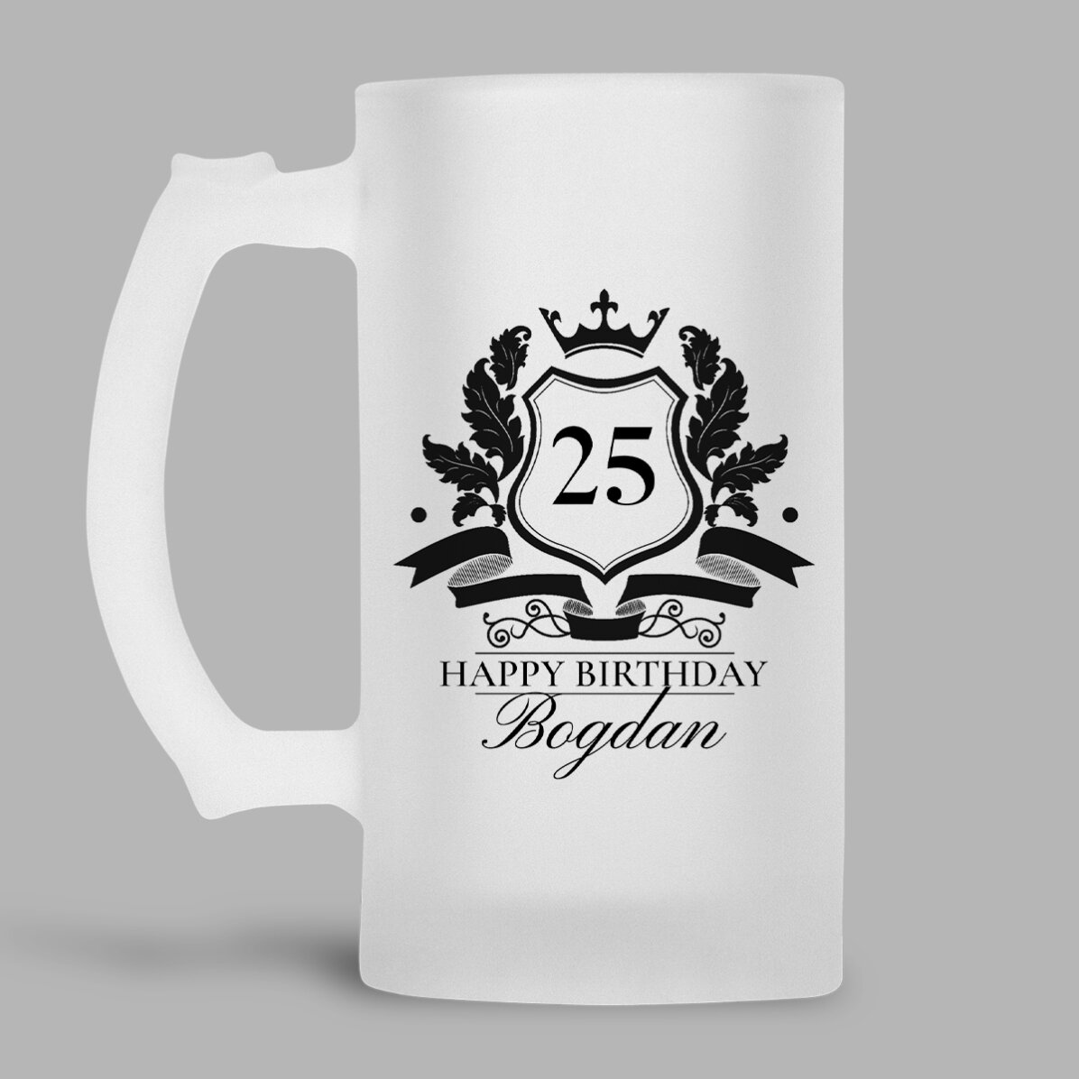 Gepersonaliseerde bierpul met tekst - Royalty